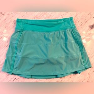 Lululemon Pace Rival Skirt Mint Green 6